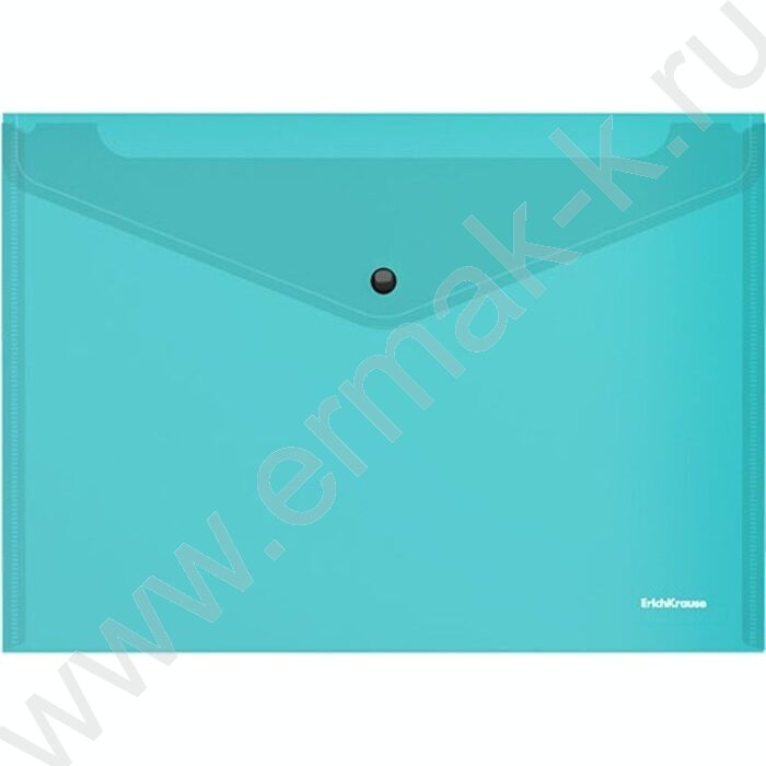 Папка-конверт на кнопке А5+ Glossy Vivid полупрозрач. /ассорти | Фото 3