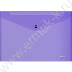 Папка-конверт на кнопке А5+ Glossy Vivid полупрозрач. /ассорти | Фото 4