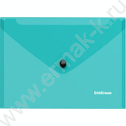 Папка-конверт на кнопке C6 Glossy Vivid полупрозрач. /ассорти | Фото 3