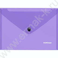 Папка-конверт на кнопке C6 Glossy Vivid полупрозрач. /ассорти | Фото 5