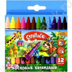 Мелки восковые 12цв /европодвес | Фото 1