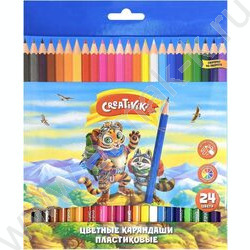 Карандаши  24цв /шестигранные, пластик/ | Фото 1