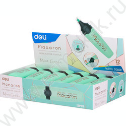 Текстовыделитель /мятный/ 1-5мм косой Macaron   | Фото 3