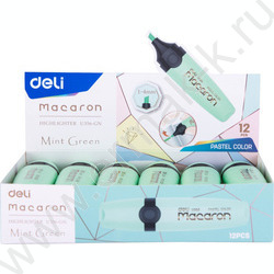 Текстовыделитель /мятный/ 1-5мм косой Macaron   | Фото 4