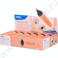 Текстовыделитель /персиковый/ 1-5мм косой Macaron   | Фото 3