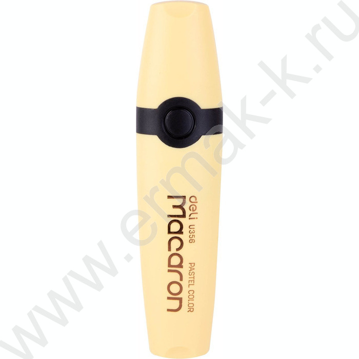 Текстовыделитель /желтый пастельный/ 1-5мм косой Macaron   | Фото 1