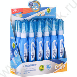 Корректор шариковый  3мл / корпус - голубой /картонный дисплей | Фото 3