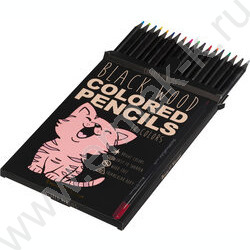 Карандаши пластиковые 18цв BlackWoodColor 4вида | Фото 2