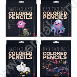 Карандаши пластиковые 24цв BlackWoodColor 4вида | Фото 1