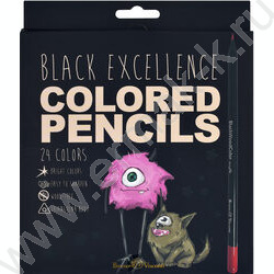 Карандаши пластиковые 24цв BlackWoodColor 4вида | Фото 3