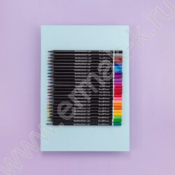 Карандаши пластиковые 24цв BlackWoodColor 4вида | Фото 8