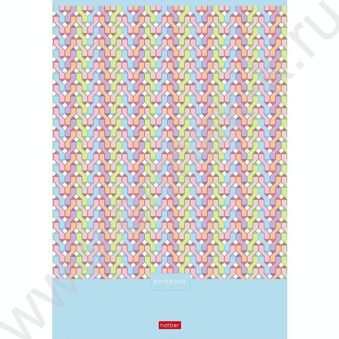 Тетрадь  80л А4 клетка "Pattern Collection" | Фото 1