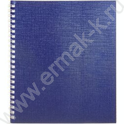 Тетрадь  48л клетка/спираль "Бум/винил" METALLIC синяя | Фото 1