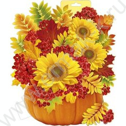 Плакат "Осенний букет" А3 | Фото 1