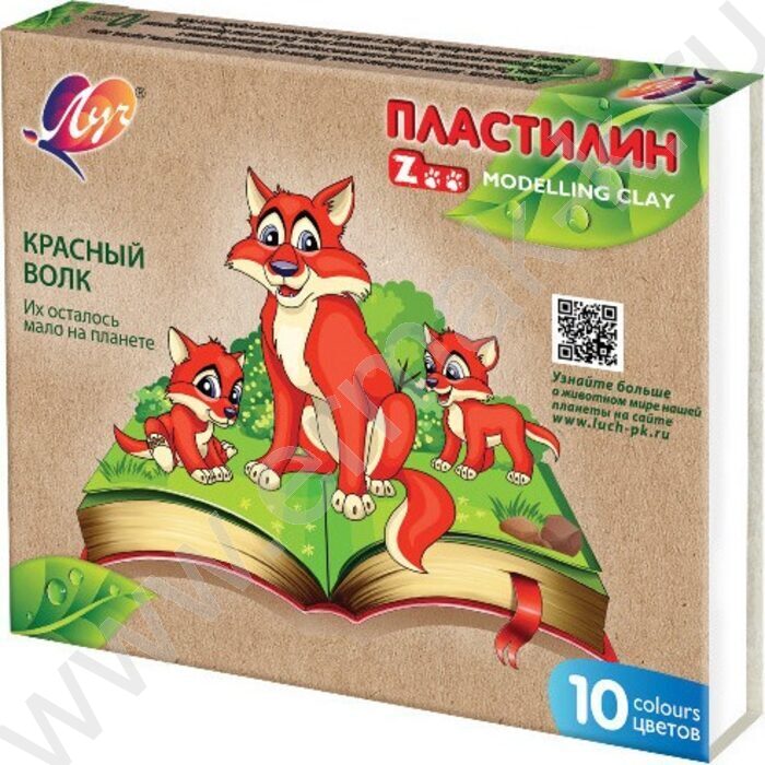 Пластилин  10цв 150г "ZOO" /картон.кор. | Фото 1