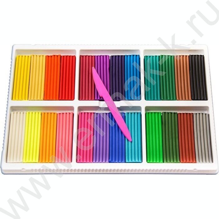 Пластилин  24цв 480г Классика+стек | Фото 3