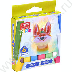 Мел цветной  6цв "Зверята" | Фото 2