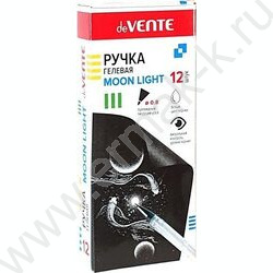 Ручка гелевая белая 0,8мм "Moonlight" /чернила с эффектом Highlighter, прозрачный корпус | Фото 2