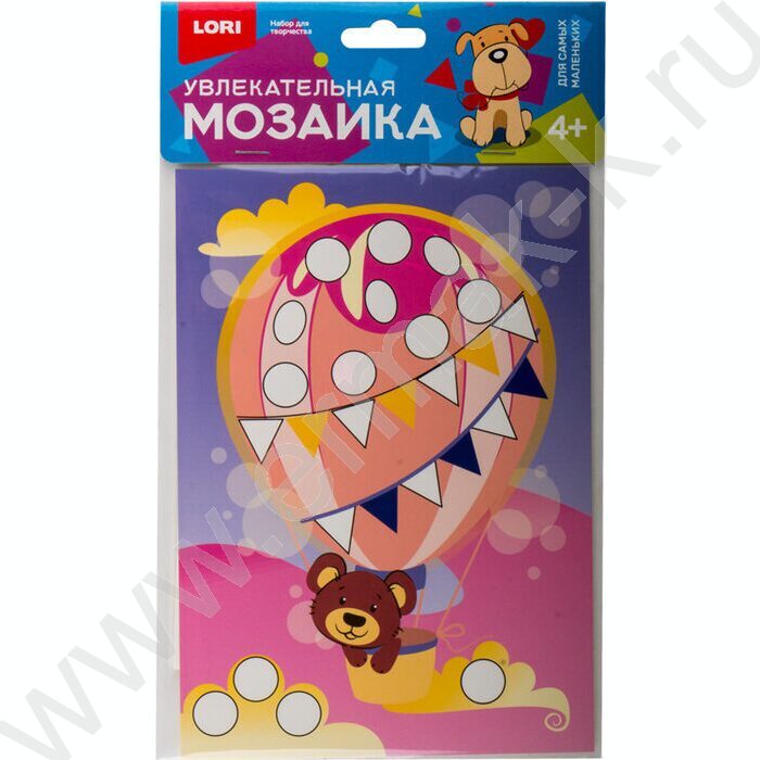 Набор д/творчества Увлекательная мозаика. Малый набор Мишка на шаре | Фото 1