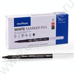 Маркер перм. /белый/ 1мм круг | Фото 2