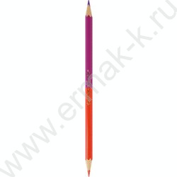Карандаши  24цв/12шт Каляка-Маляка /двухсторонние, шестигранные, дерево/ европодвес | Фото 5