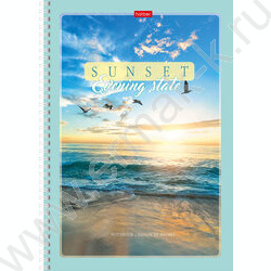 Тетрадь  80л А4 клетка/спираль "Закаты" ассорти | Фото 3