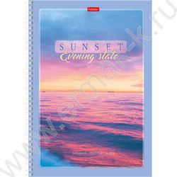 Тетрадь  80л А4 клетка/спираль "Закаты" ассорти | Фото 4
