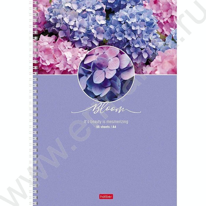 Тетрадь  96л А4 клетка/спираль "Красота цветения" 4вида | Фото 2