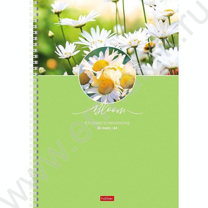 Тетрадь  96л А4 клетка/спираль "Красота цветения" 4вида | Фото 4