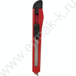 Нож канцелярский  9мм красно-черный | Фото 1