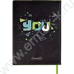 Зап. книжка 120л А5 "Слоган" кожзам,мягкий переплёт,белый офсет 70г/м2,клетка,линия,ляссе | Фото 9