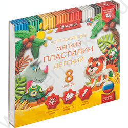 Пластилин   8цв 120г Детский +стек | Фото 1