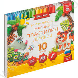 Пластилин  10цв 150г Детский +стек | Фото 1