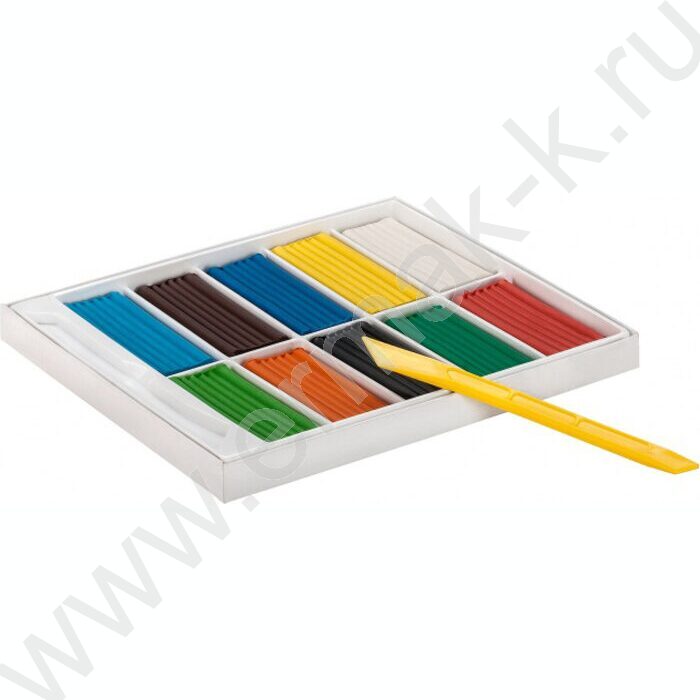 Пластилин  10цв 150г Детский +стек | Фото 2