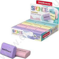 Ластик цветной прямоугольный "Sponge Pastel" | Фото 2