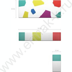 Ластик цветной прямоугольный "Impression" | Фото 2