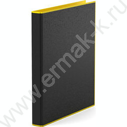 Папка 2 кольца 35мм Accent /желтый | Фото 1