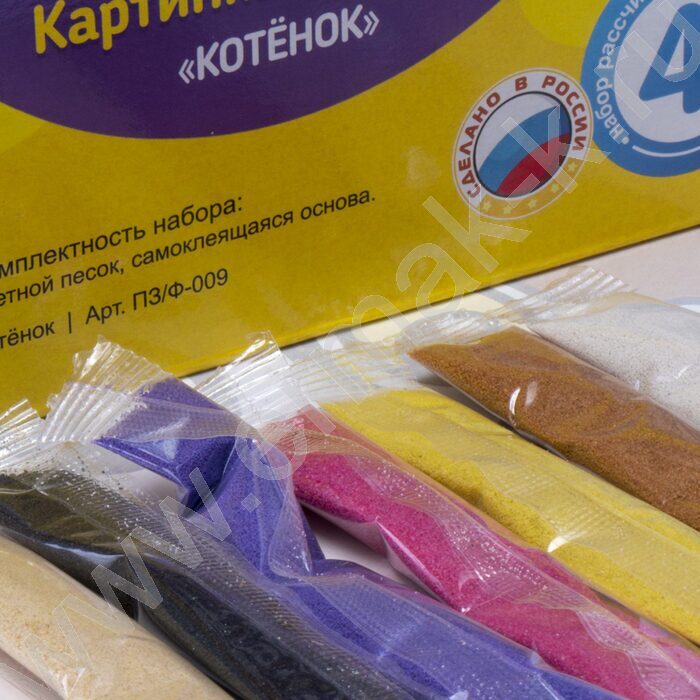 Набор д/творчества Фреска. Картина из песка "Котёнок" | Фото 5