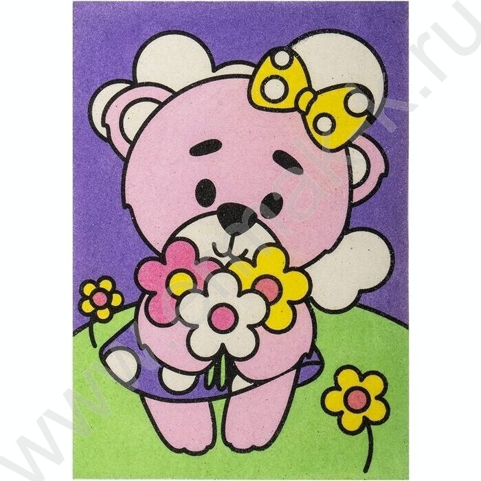 Набор д/творчества Фреска. Картина из песка "Медвежонок" | Фото 4