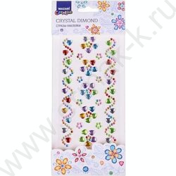 Стразы-наклейки 16*9см 12 дизайнов ОПП-упаковка с европодвесом | Фото 1