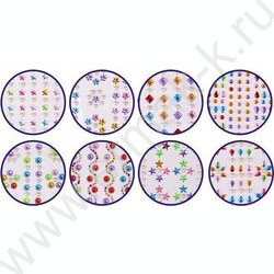 Стразы-наклейки 16*9см 12 дизайнов ОПП-упаковка с европодвесом | Фото 2