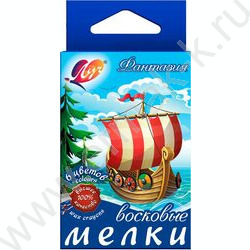 Мелки масляные  6цв Фантазия европодвес | Фото 2