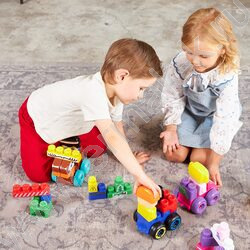 Конструктор пластиковый Baby Blocks "На стройке" 21 дет | Фото 9
