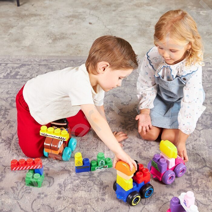 Конструктор пластиковый Baby Blocks "Самолетик" 20 дет | Фото 8