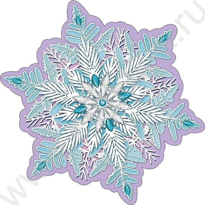 Украшение на скотче Снежинка | Фото 1