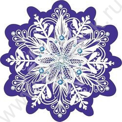 Украшение на скотче Снежинка | Фото 1