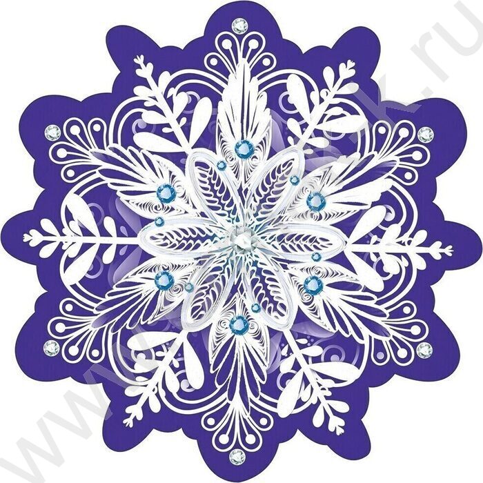 Украшение на скотче Снежинка | Фото 1