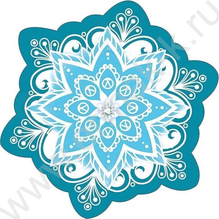 Украшение на скотче Снежинка | Фото 1