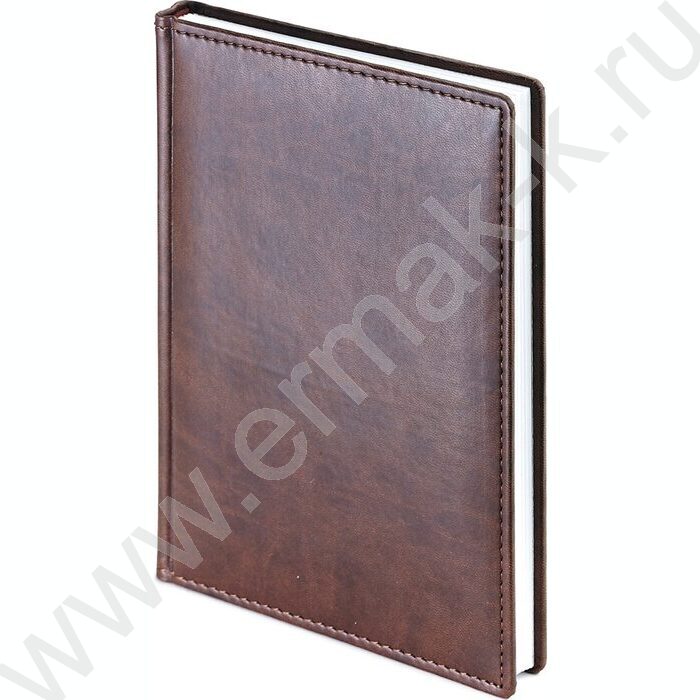 Ежедневник н/дат А5 136л Velvet коричневый   | Фото 1