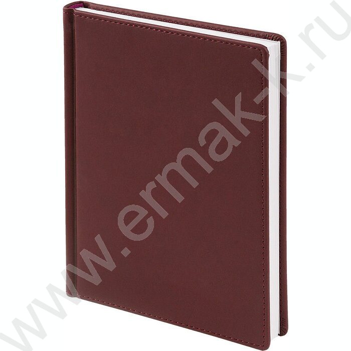 Ежедневник н/дат А5 136л Velvet бордовый | Фото 1